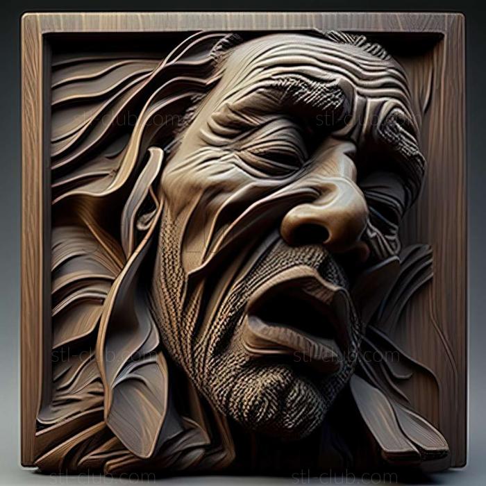 3D model Howard Rogers American artist (STL)